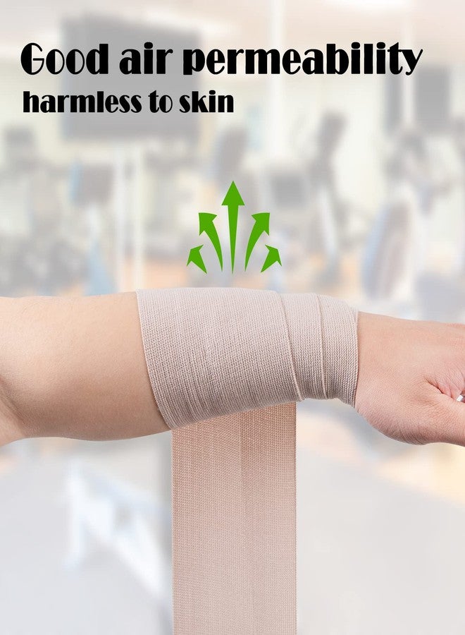 OBTANIM 6 Rolls Elastic Bandage Wrap with 12 Extra Clips, 6 Inch X 15ft Compression Bandage Stretch Tape for Medical, Athletic Sport, Wrist, Arm, Leg Sprains, Calf, Ankle & Foot - Image 5